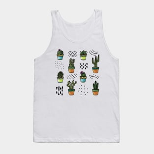 Cactus Pattern Tank Top